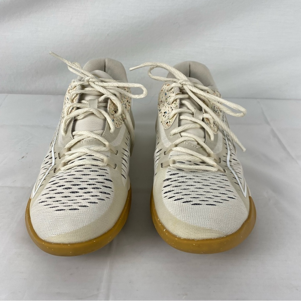 Puma Basketball Shoes Cream Speckled Gum Sole Womens  9